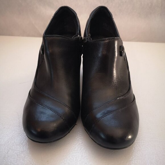Clarks Bendables Ladies Size 6M Black Leather Upper Shoes - Picture 4 of 10